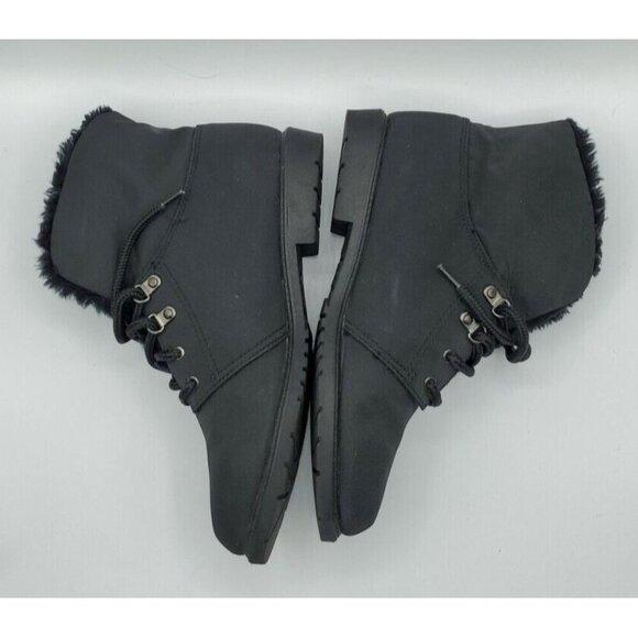 Original Rugged Outback Womens Ankle Boots Black Waterproof 7.5 Sherpa Grunge - Picture 7 of 13
